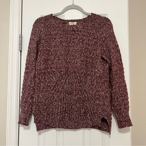 Hippie Rose Women's Maroon Knit Sweater